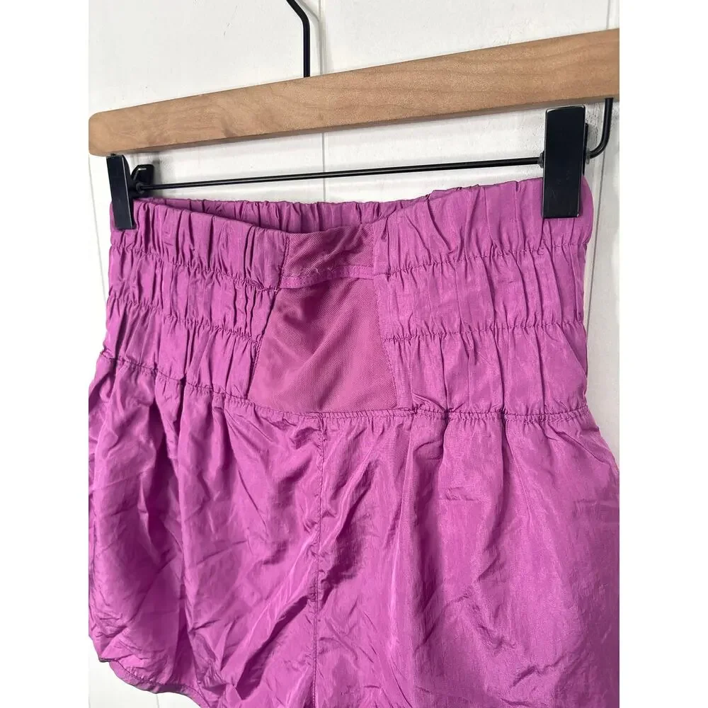 Free People Movement Way Home Shorts Medium Fuschia Magenta Purple Pink